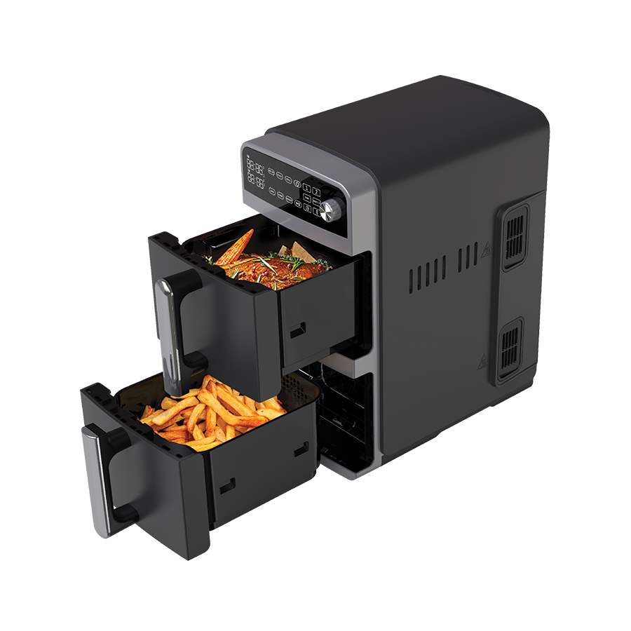 Friteuse Sans Huile "Air Fryer" Bergmann Double Bac 10L 2400W - BAF9700 - Image 2